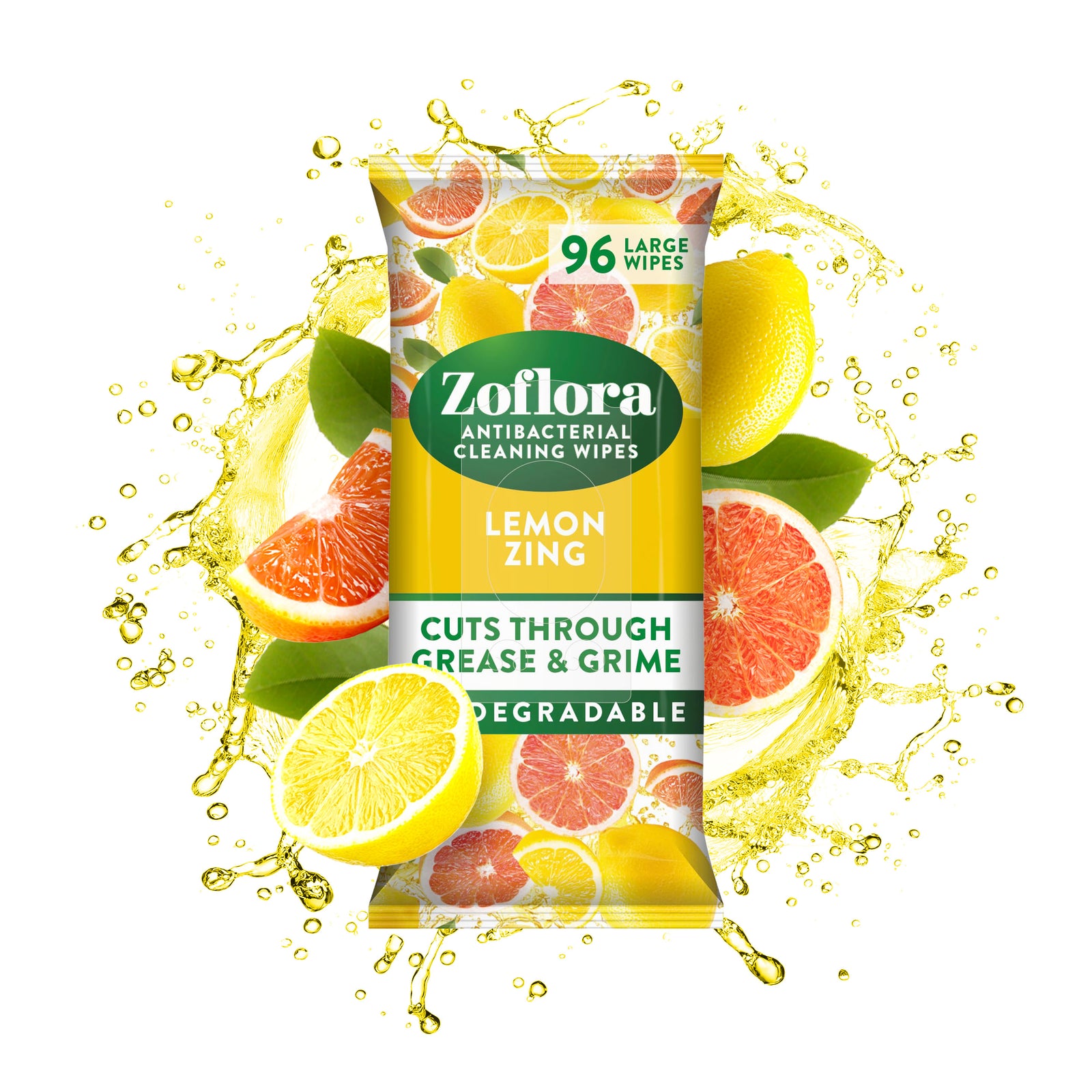 Zoflora Lemon Zing Multi-Surface Cleaning Wipes