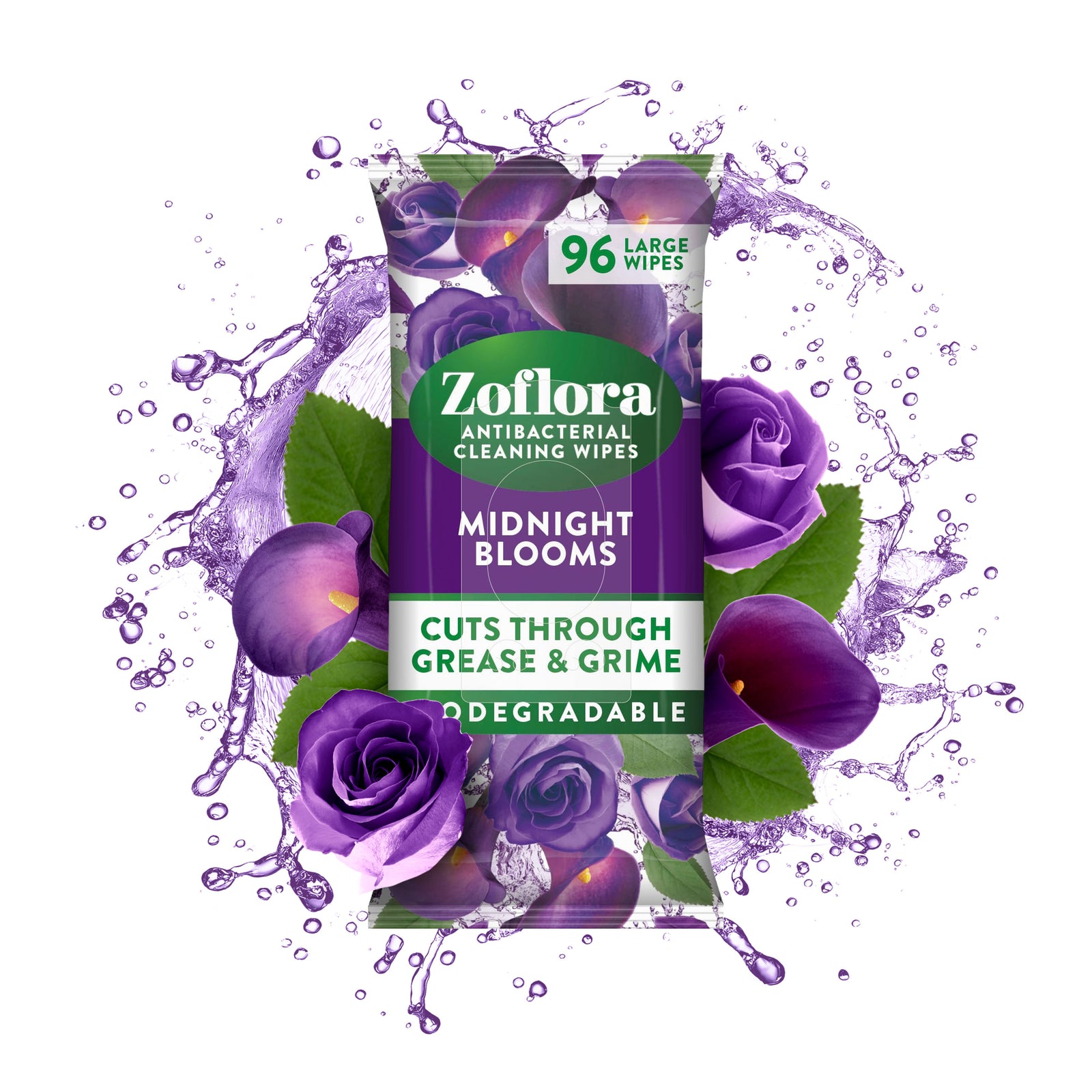 Zoflora Midnight Blooms Multi-Surface Cleaning Wipes