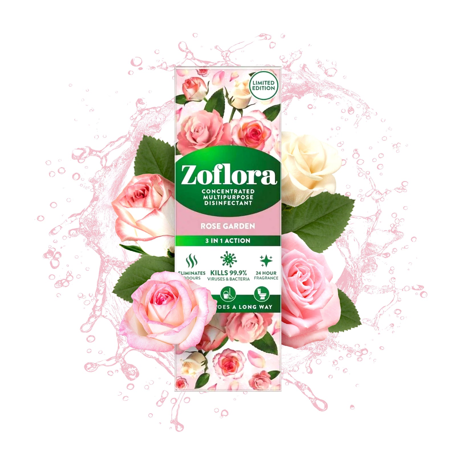 Zoflora Rose Garden 250ml - Boxes are DAMAGED but product is 100% perfect