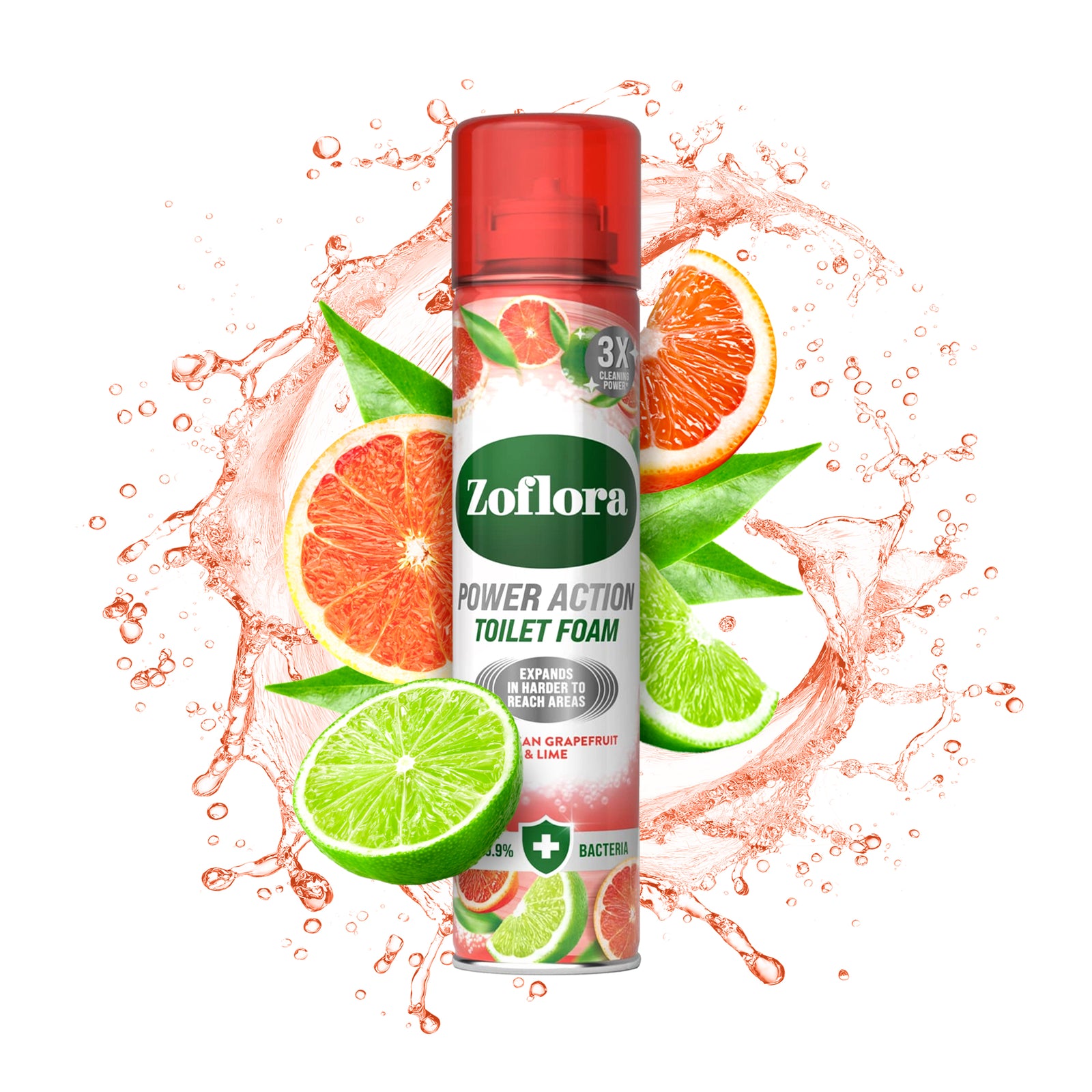 Zoflora Caribbean Grapefruit & Lime Toilet Foam 300ml