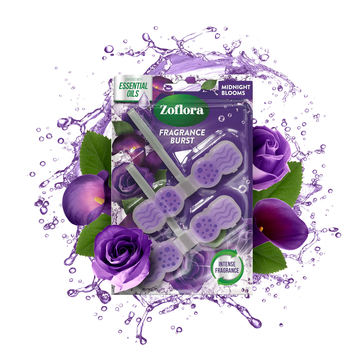 Zoflora  Midnight Blooms Rim Blocks 2x48g