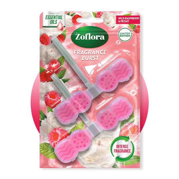 Zoflora Wild Raspberry &amp; Peony Rim Blocks 2x48g