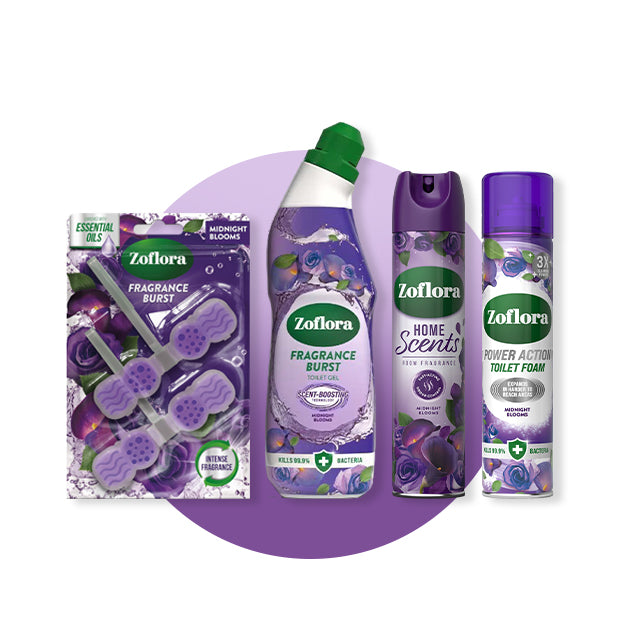 Zoflora Midnight Bathroom Collection