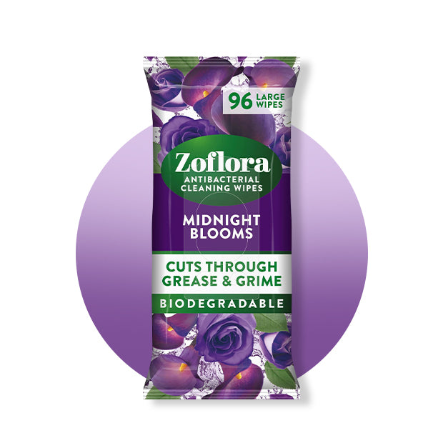 Zoflora Midnight Blooms Multi-Surface Cleaning Wipes