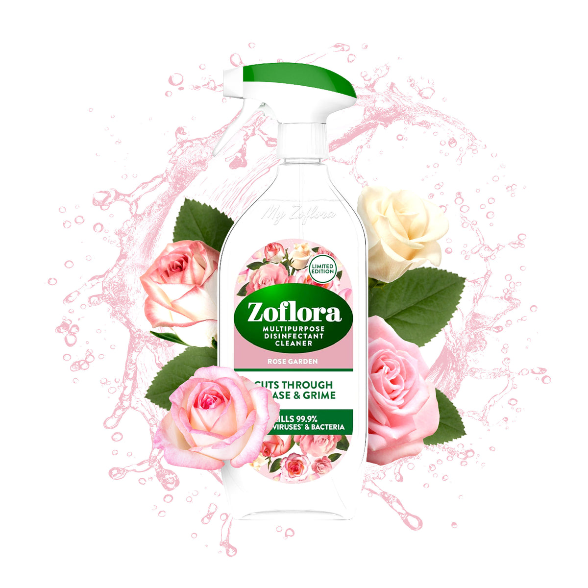Zoflora Rose Garden Multipurpose Disinfectant Cleaner 800ml