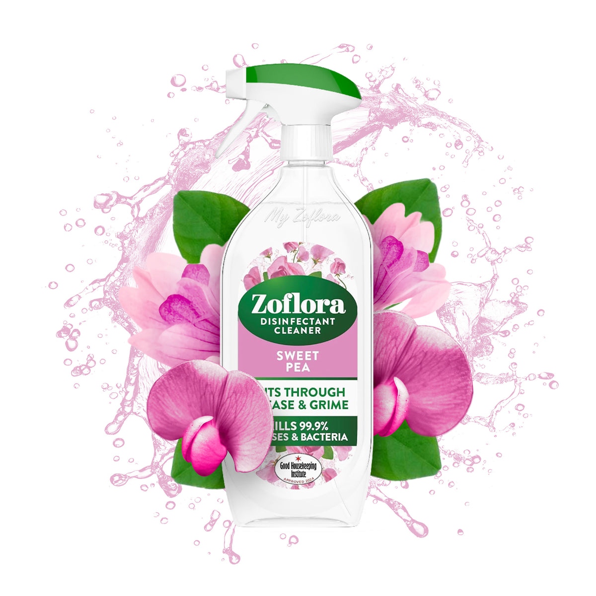 Zoflora Sweet Pea Multipurpose Disinfectant Cleaner 800ml