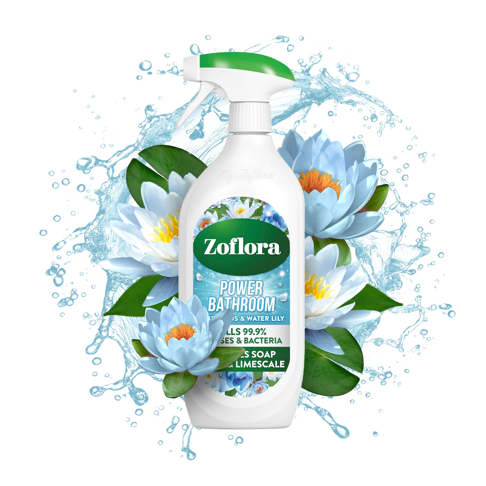 Zoflora Blue Lotus & Water Lilly Bathroom Cleaner 800ml
