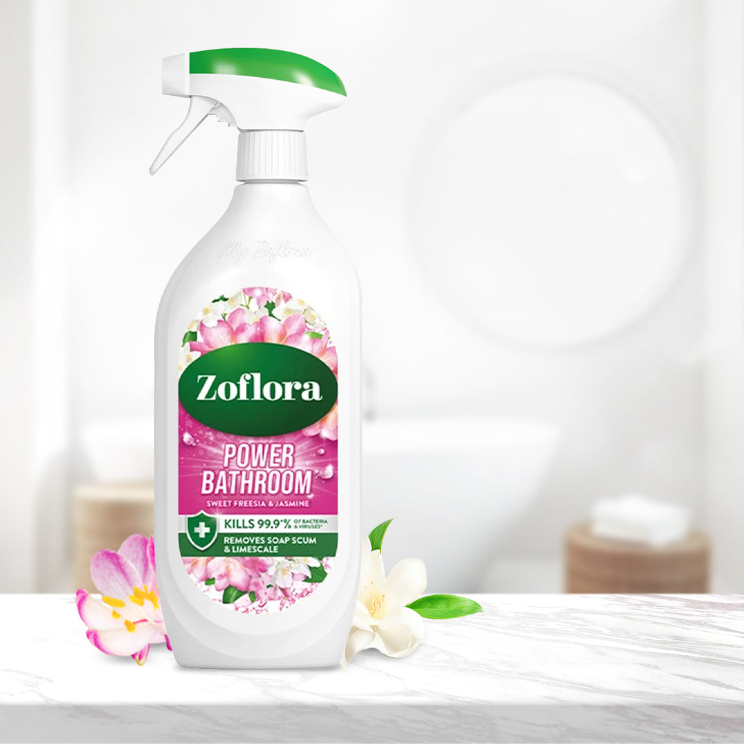 Zoflora Sweet Freesia &amp; Jasmine Bathroom Cleaner 800ml