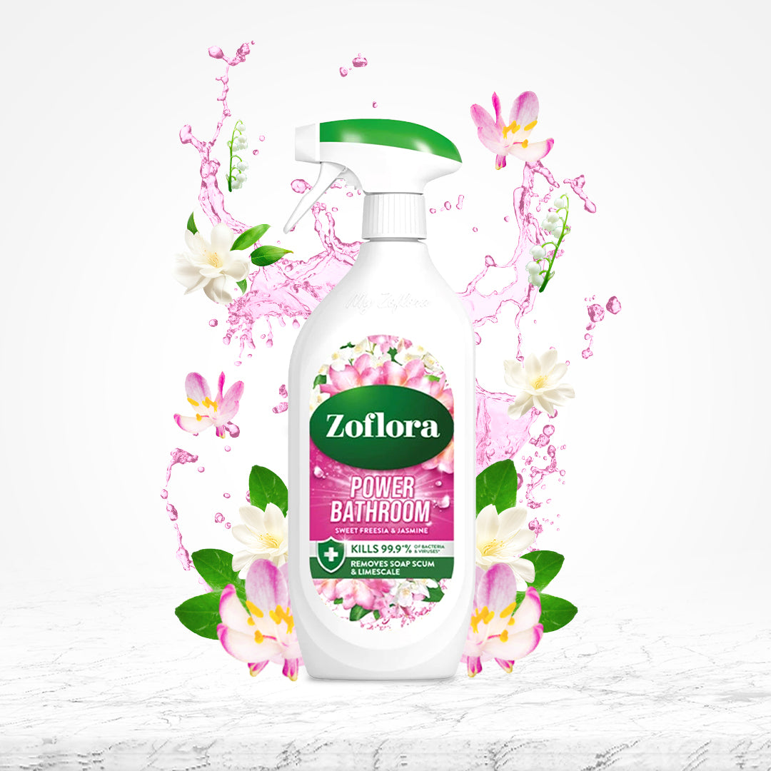 Zoflora Sweet Freesia &amp; Jasmine Bathroom Cleaner 800ml
