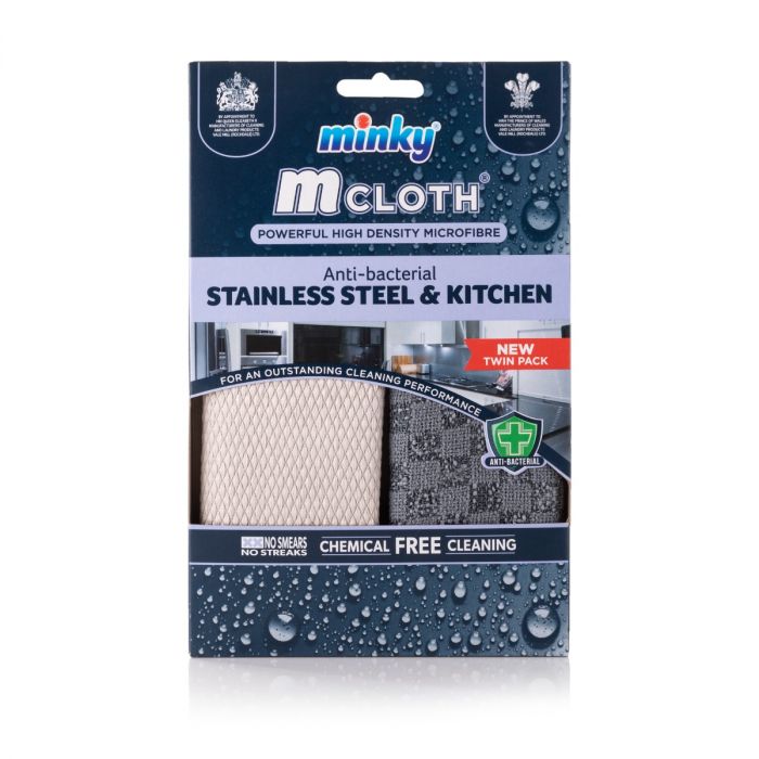 New Stainless Steel & Kitchen Cloth Twin Pack