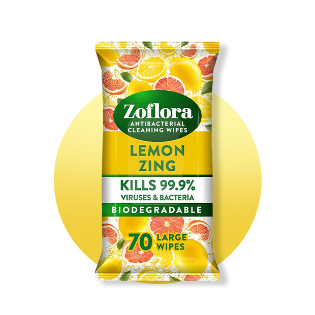 Zoflora Lemon Zing Multi-Surface Cleaning Wipes