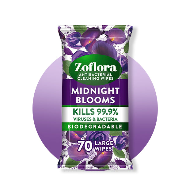 Zoflora Midnight Blooms Multi-Surface Cleaning Wipes