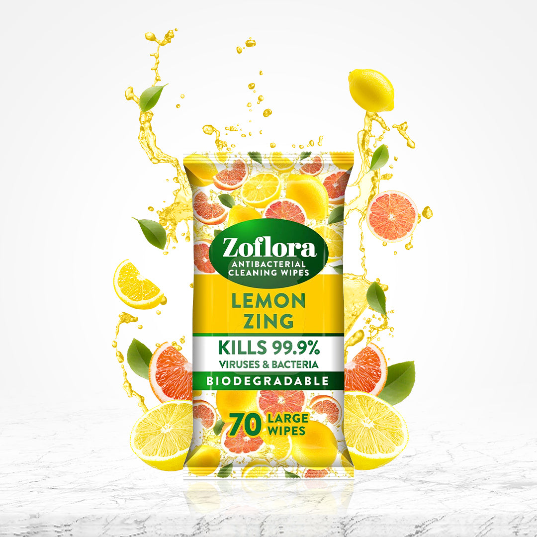 Zoflora Lemon Zing Multi-Surface Cleaning Wipes