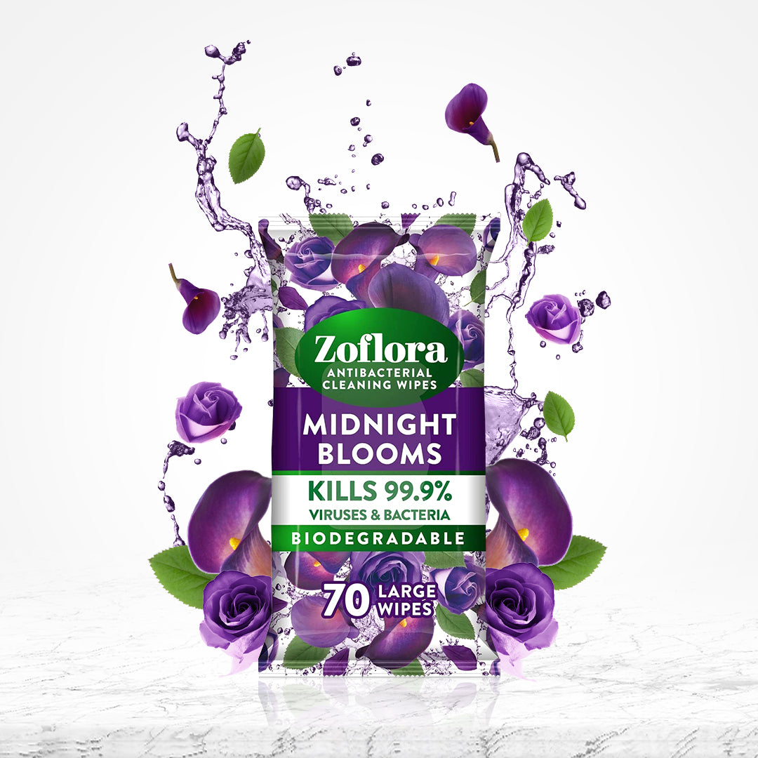 Zoflora Midnight Blooms Multi-Surface Cleaning Wipes